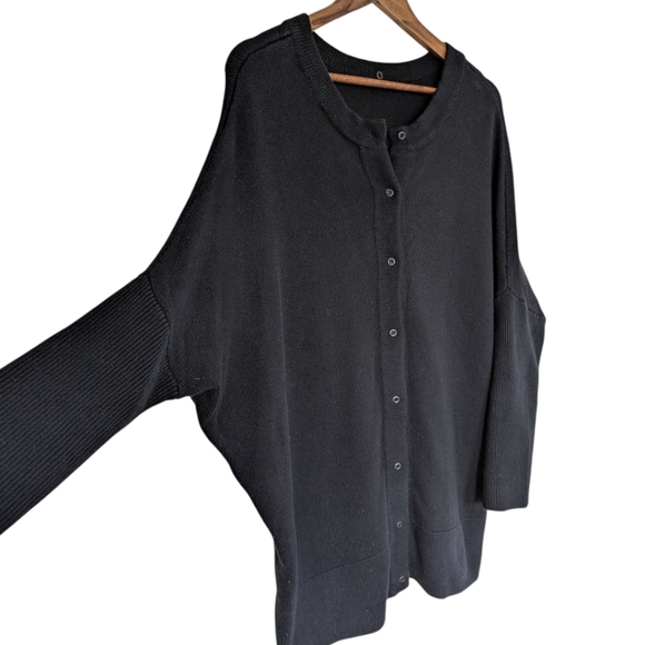 Vetta Capsule The Oversized Sweater Fisherman Chunky Womens XS Cotton Black - Picture 7 of 15